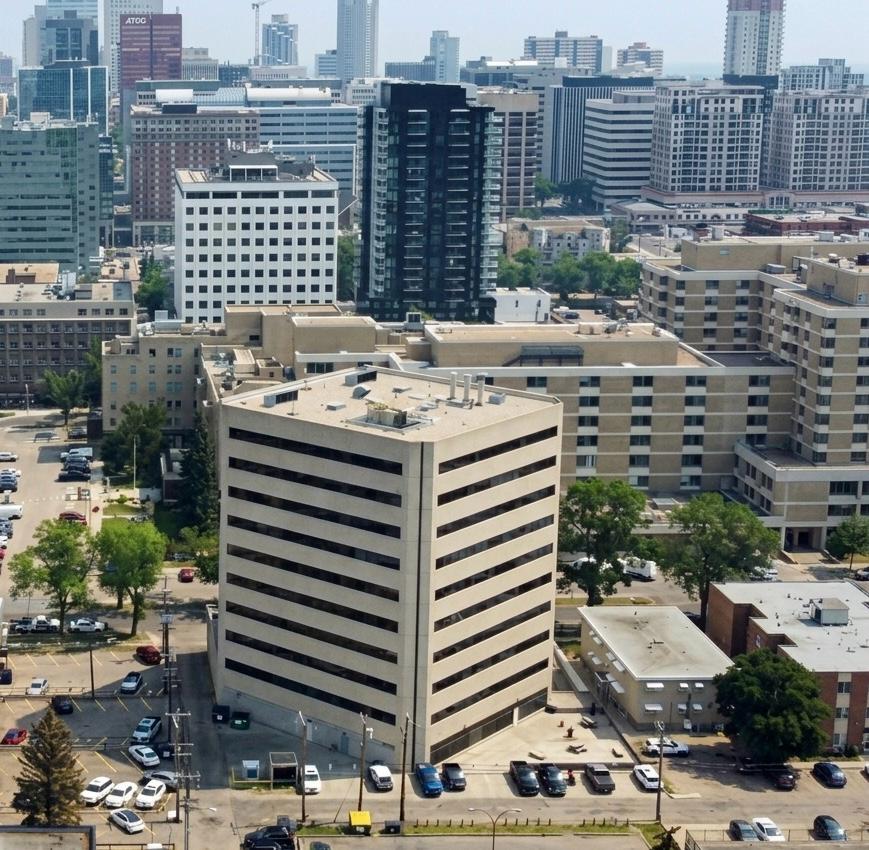 Compass Place with downtown Edmonton skyline